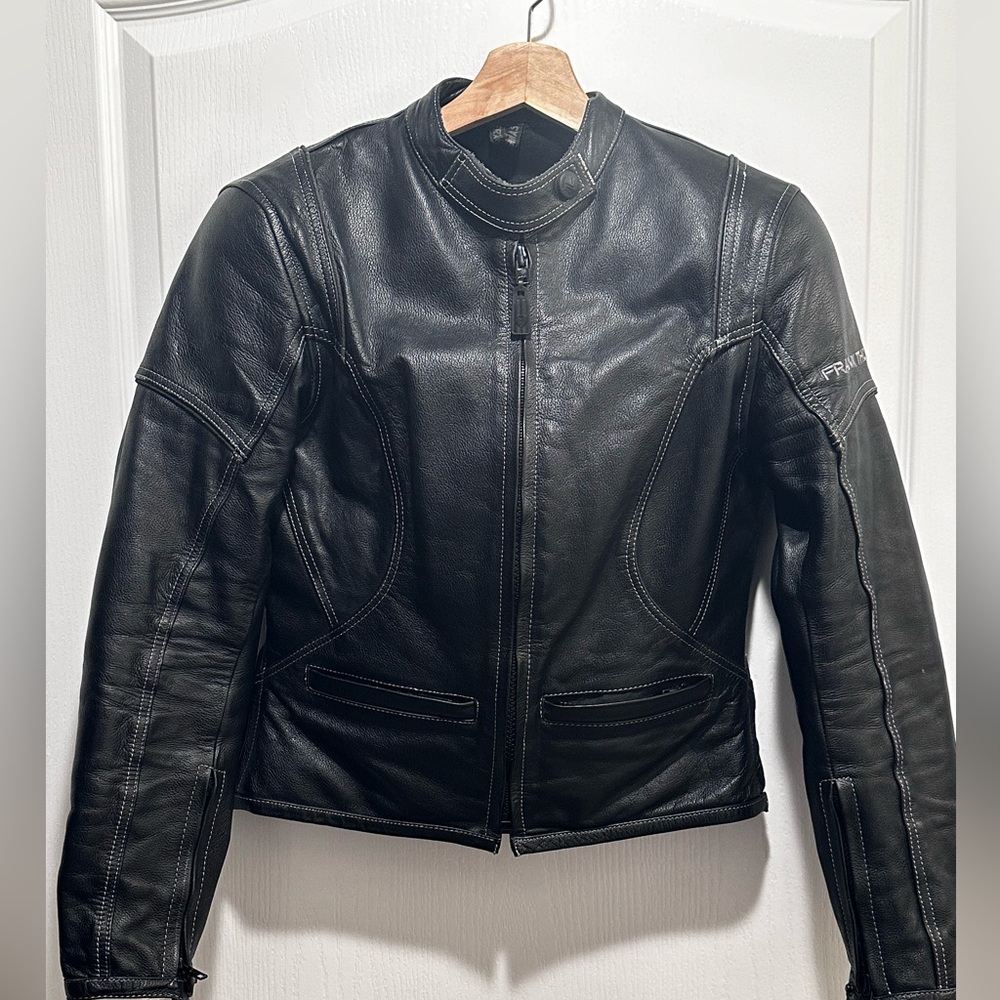Lady Rider by Frank Thomas Riding Leather Jacket - Size: UK 10 / US 8 / Medium